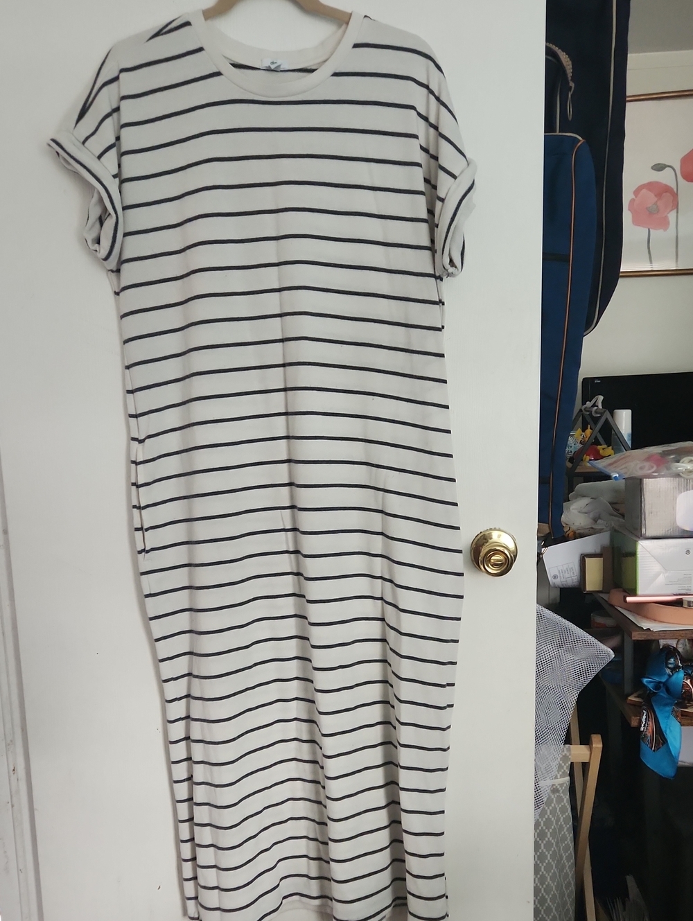 Women's Striped T-Shirt Dress